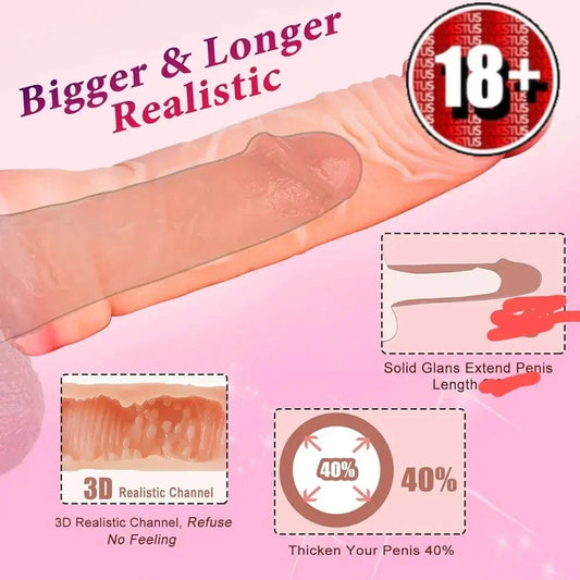 Strap-on Hollow Penis Extender Prolong