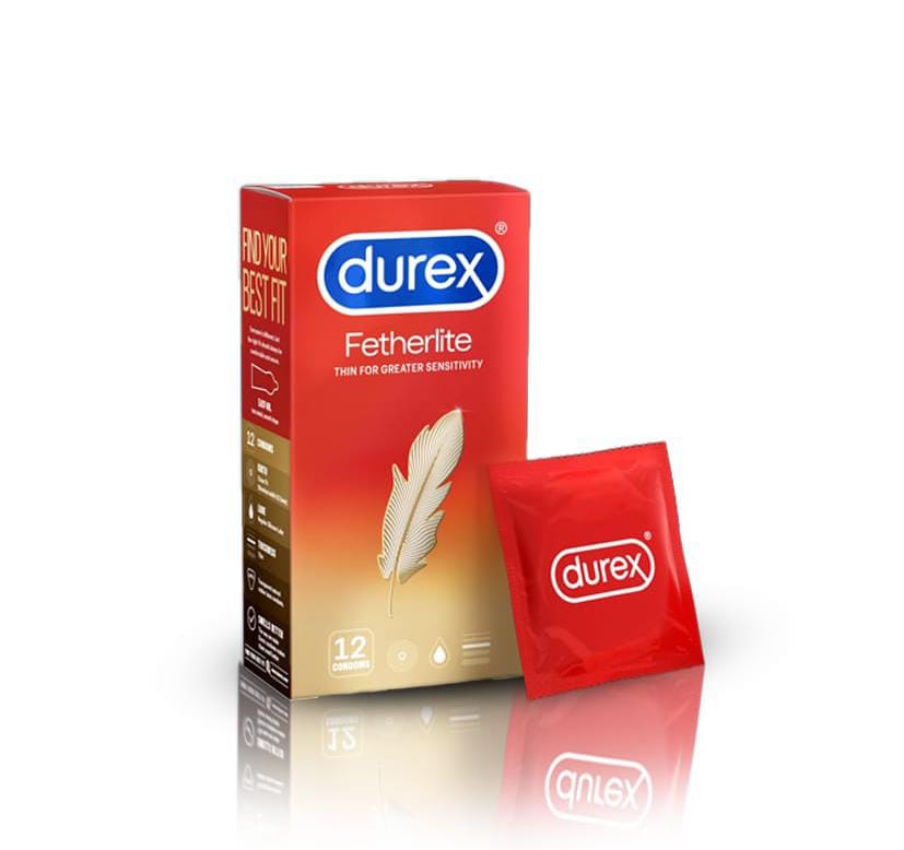 Durex Fetherlite Condoms Pack of 12 (