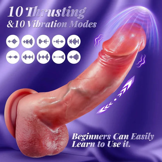 Sex Toy Thrusting Dildo Vibrator，