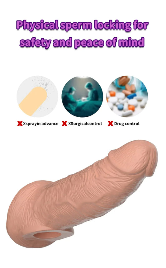 Threaded mace Condom Male Condom Adult Lock