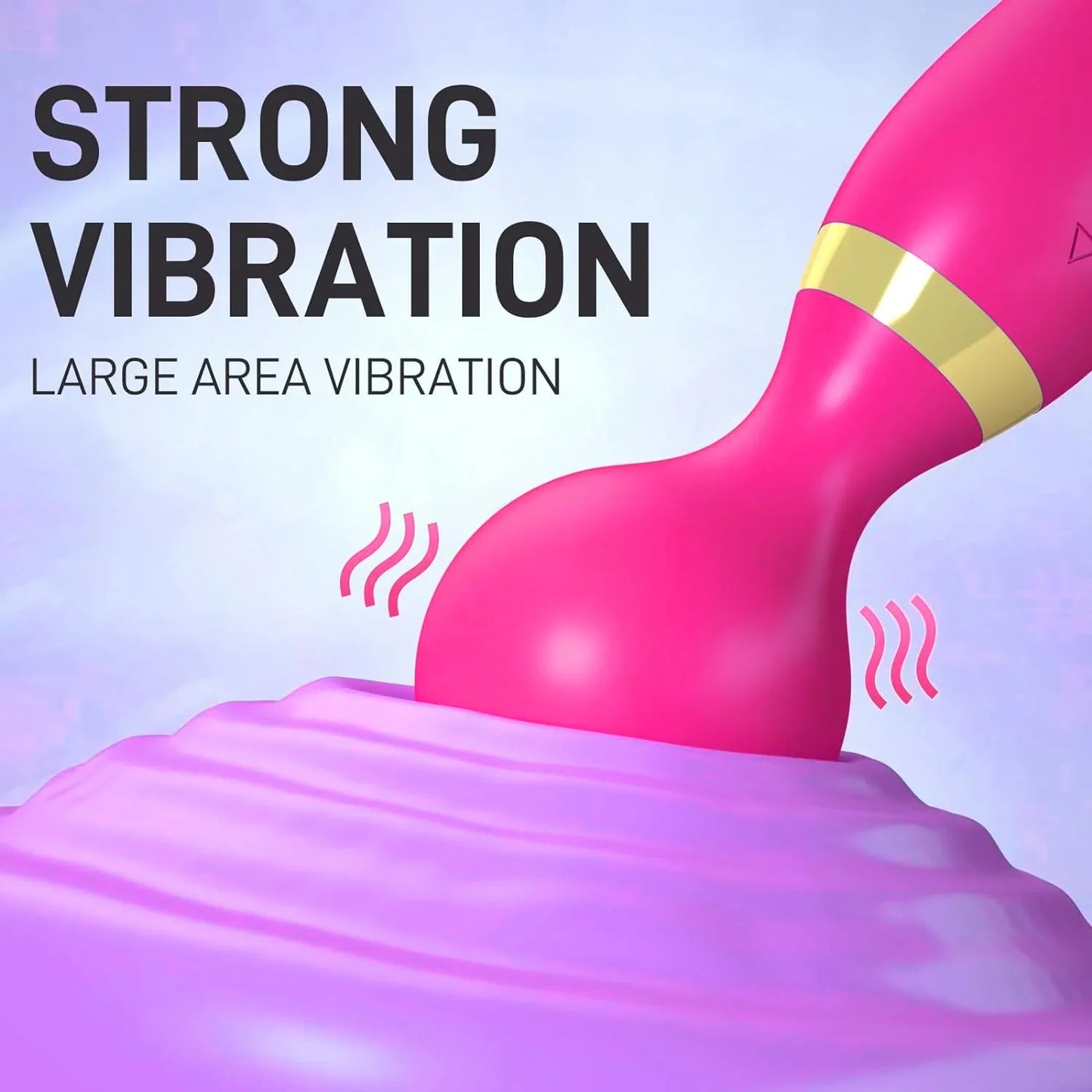 Double-Ended 2-in-1 Wand Vibrator ✨💜 Dual Pleasure & Ultimate Relaxation! 🔥💃